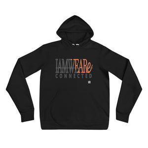 IAM WEARe CONNECTED Design (GSL2) Orange-Letter Bella F/B Unisex Hoodie