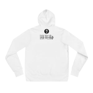 IAM WEARe CONNECTED Design (LUXE) PLATINUM-Letter Bella F/B Unisex Hoodie