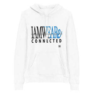 IAM WEARe CONNECTED Design (GSL2) Blue-Letter Bella F/B Unisex Hoodie