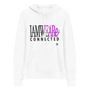 IAM WEARe CONNECTED Design (GSL2) Purple-Letter Bella F/B Unisex Hoodie